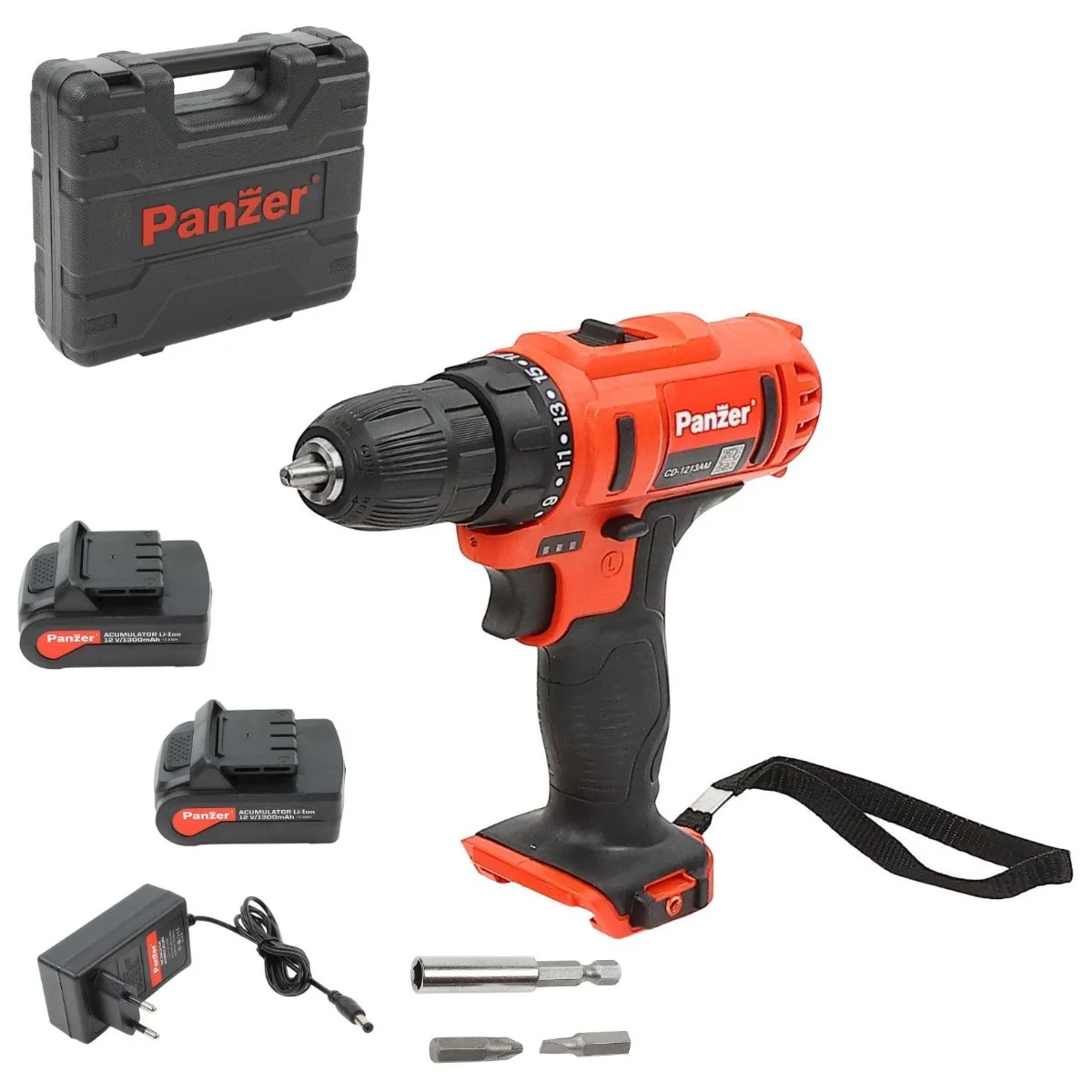 Mașină de găurit și înșurubat 12 V Panzer CD-1213AM